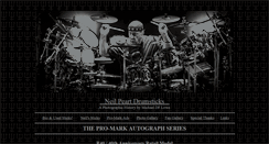 Desktop Screenshot of neilpeartdrumsticks.com